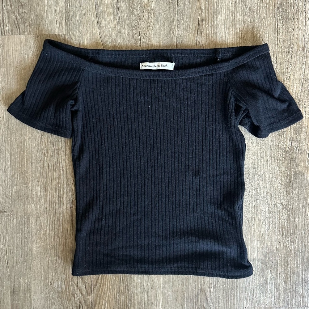 Abercrombie Black Off-the-Shoulder Top
